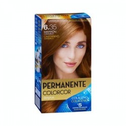Coloration permanente 6.35 marron caramel Deliplus Colorcor Boîte 1 pièce.