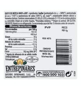 Queso curado Hacendado... 2