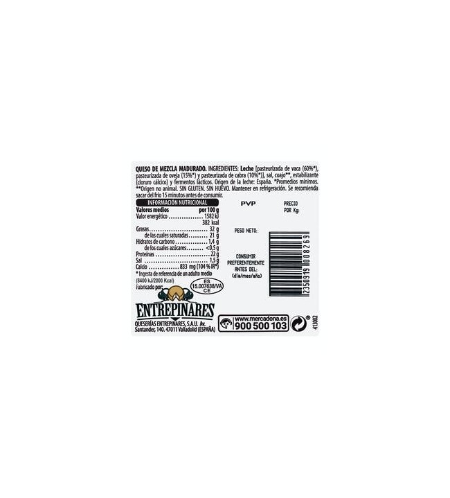 Fromage tendre Hacendado Pièce 1,22...