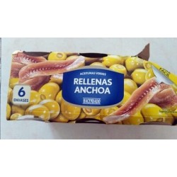 Olives Manzanilla farcies aux anchois Hacendado 3 pots de 150g