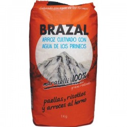 BRAZAL Maratelli 100% riz cultivé avec de l'eau des Pyrénées sachet 1 kg
