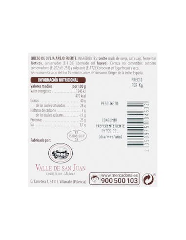 Hacendado, fromage de brebis affiné...