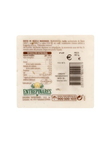 Fromage à pâte molle mixte Hacendado...