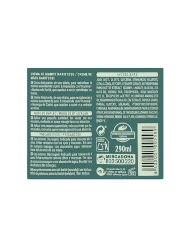 Crème pour les mains Karitesse...