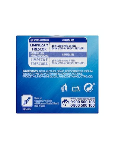 Lingettes rafraîchissantes Deliplus...