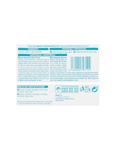 Lingettes hydroalcooliques Deliplus...