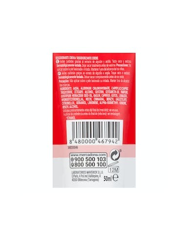 Déodorant en crème Deliplus peaux...