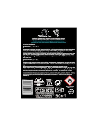 Déodorant body spray Aqua Deliplus 200ml