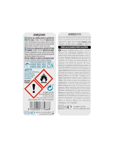 Gel pour les mains hydroalcoolique...