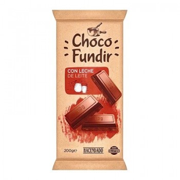 Chocolat au lait Hacendado fondant Tablette 200 g