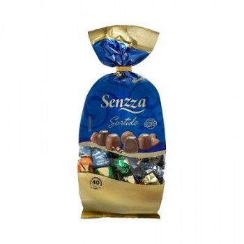 Assortiment de chocolats Senzza aux noisettes, fondant, praliné et amande Emballage 470 g