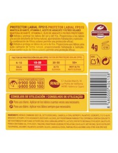 Baume à lèvres FPS 15 Deliplus 2