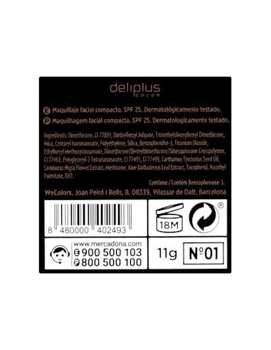 Maquillage de base Compact Deliplus...