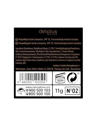 Maquillage de base Compact Deliplus...