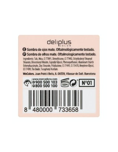 Ombre à paupières Mate Deliplus 01