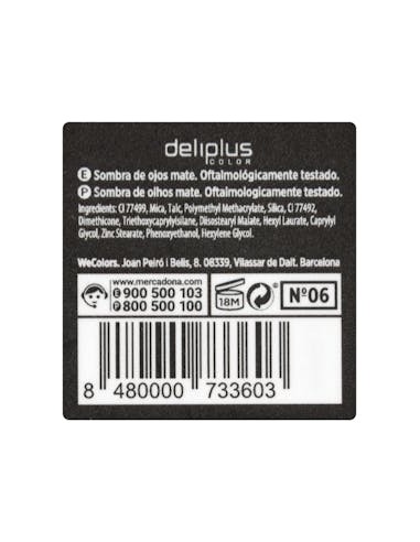 Ombre à paupières Mate Deliplus 06