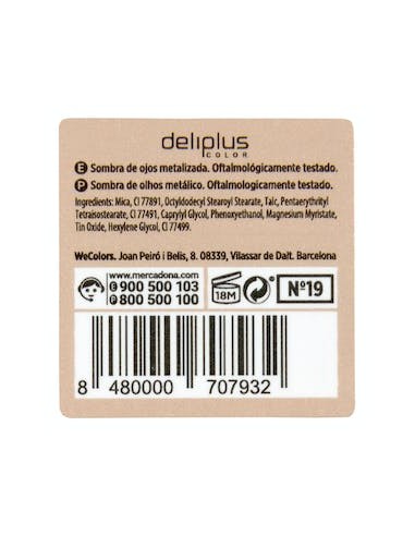 Ombre à paupières Metal Deliplus 19