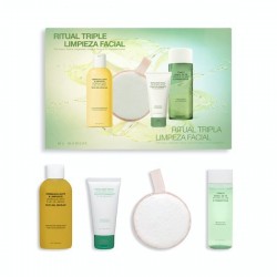 Le coffret femme My Moment Triple Facial Cleansing Ritual contient 100 ml de démaquillant et nettoyant,