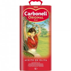 CARBONELL huile d'olive douce 0,4º bidon 5 l