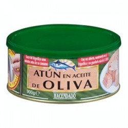 Thon à l'huile d'olive Hacendado Boîte de 900 g (650 g égouttés)