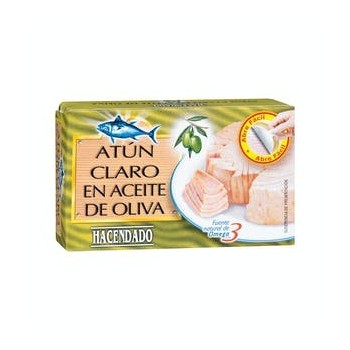 Thon  à l'huile d'olive Hacendado Boîte de 111 g (82 g égouttée)