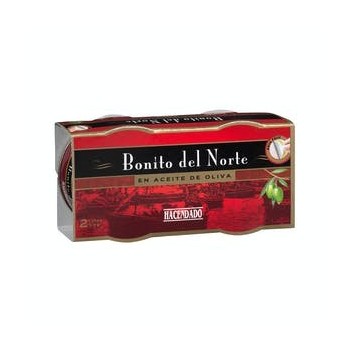 Thon blanc à l'huile d'olive Hacendado 2 boîtes de 73 g