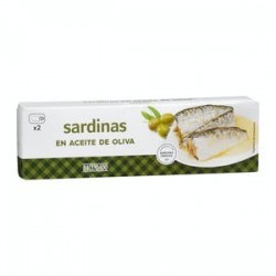 Sardines à l'huile d'olive Hacendado 2 boîtes de 86 g