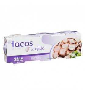 Tacos de calamars à l'ail...