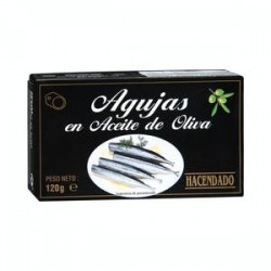 Aiguilles Hacendado à l'huile d'olive Boîte de 120 g (80 g égouttés)