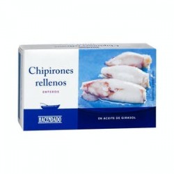 Calamars entiers farcis à l'huile de tournesol Boîte de 115 g (72 g égouttée)