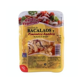 Salade de morue et poivrons rôtis Ubago Plateau de 140 g (120 g égoutté)