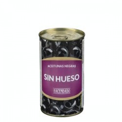 Olives noires Hacendado dénoyautées Pot de 350 g (150 g égoutté)