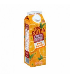 Pur jus d'orange avec pulpe...